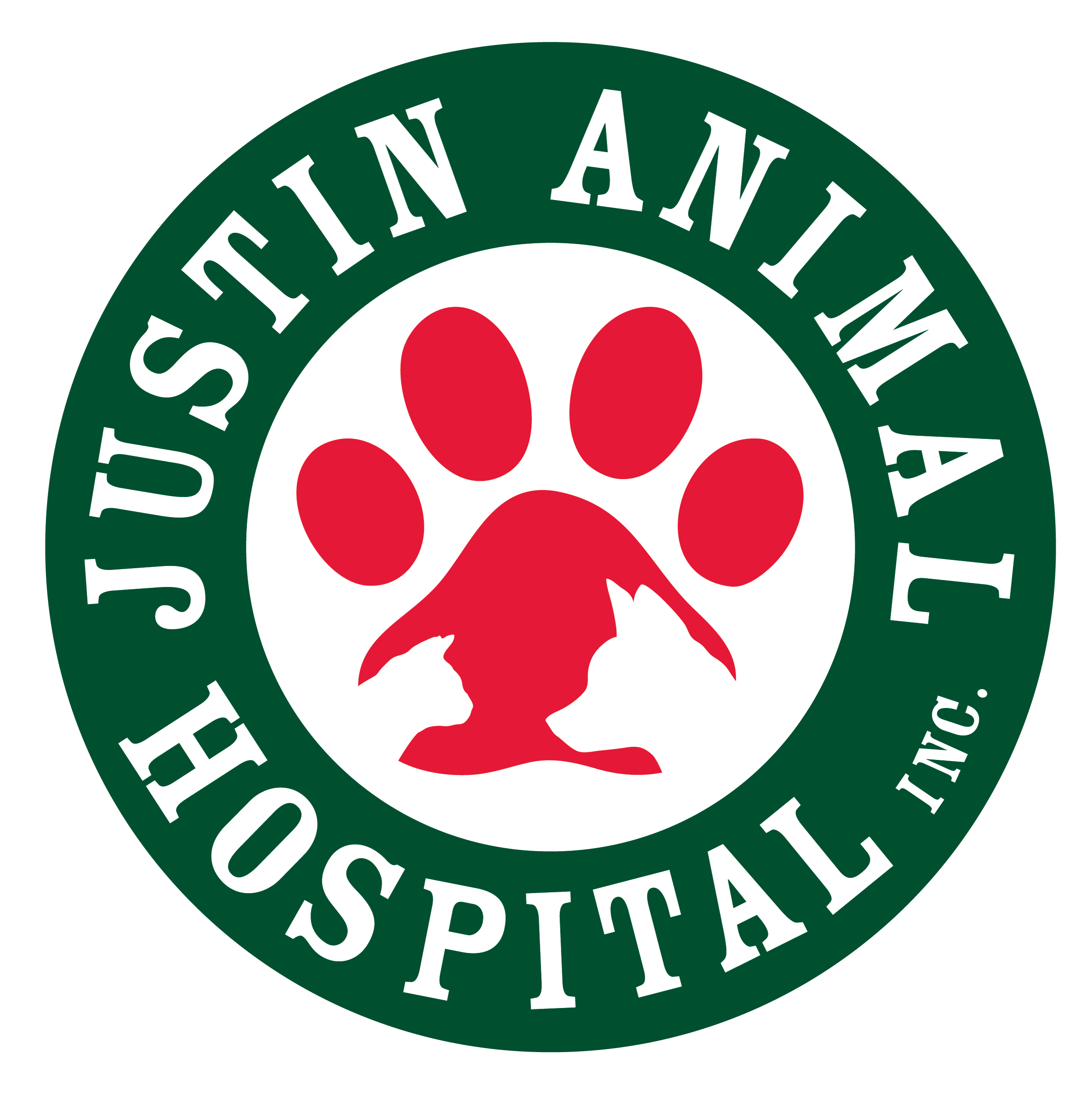 Justin Animal Hospital Logo