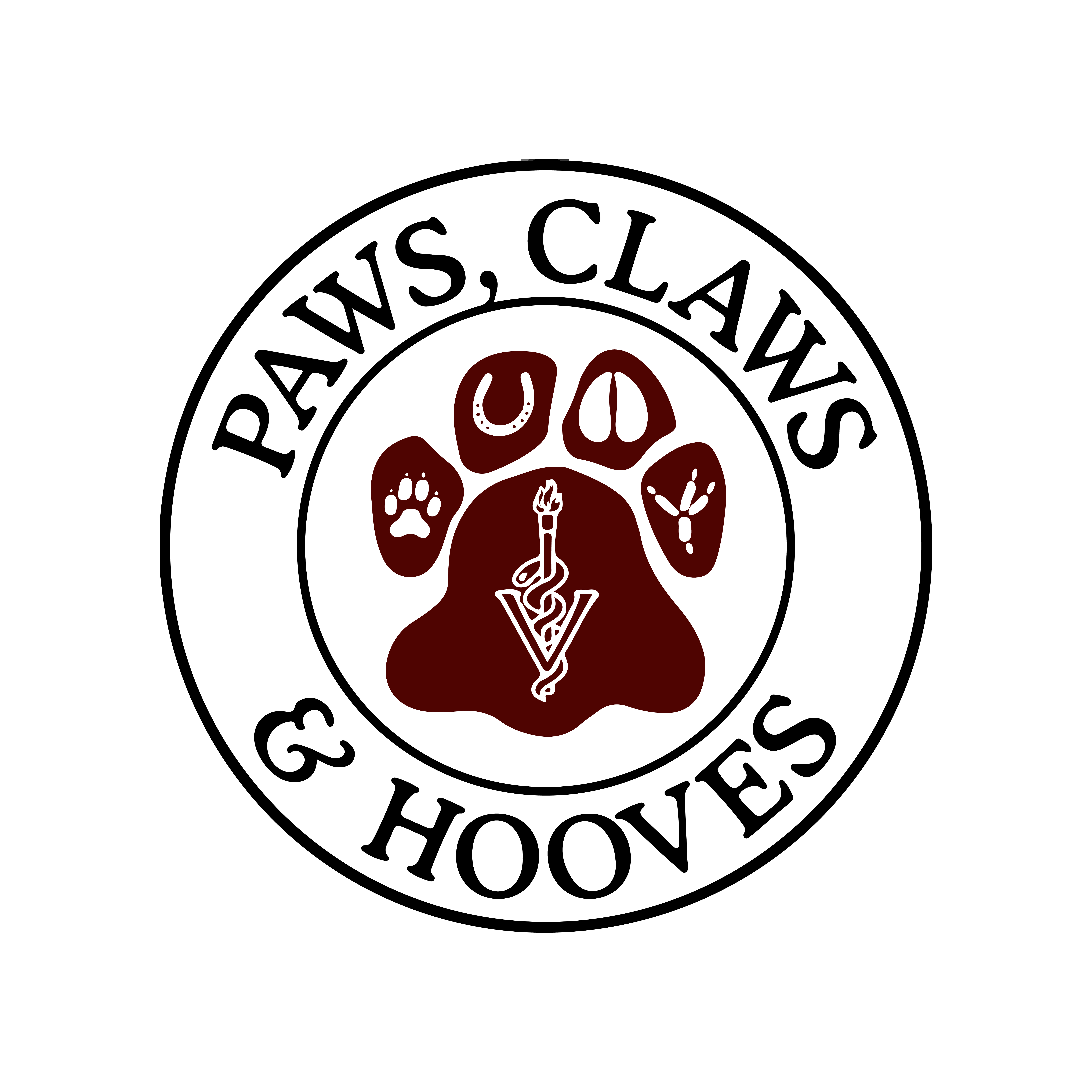 Paws, Claws & Hooves Veterinary Center Logo